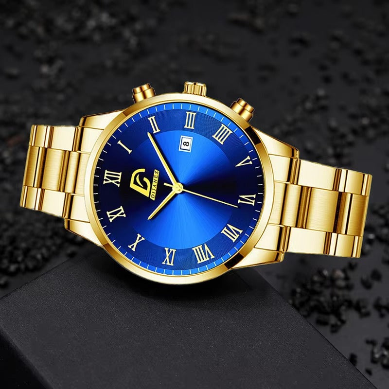 Fashion Mens Gold Watches Luxury