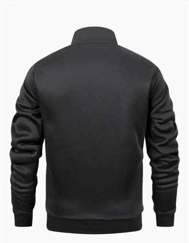 2 Pcs Men's Fleece Plain Zipper Track Suit