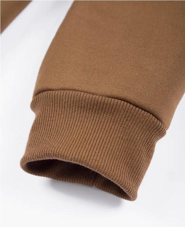 Men Fleece Zip Track Suit Brown Winter WarmMen Fleece Zip Track Suit Brown Winter Warm
