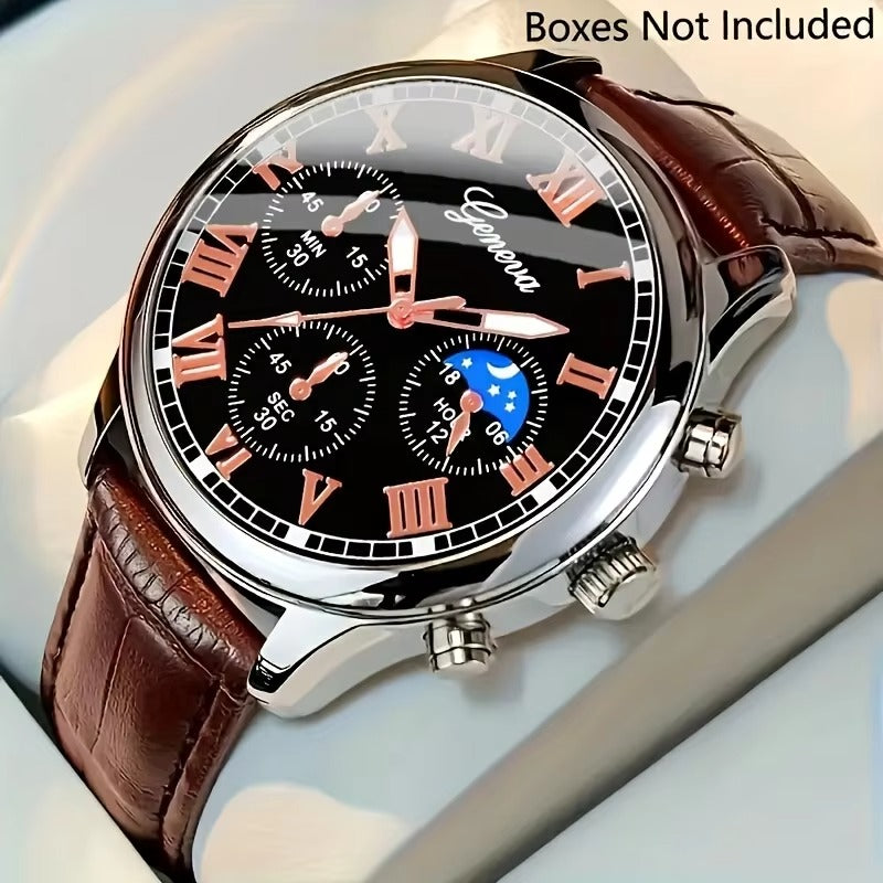 Casual men's quartz watch, fashionable business