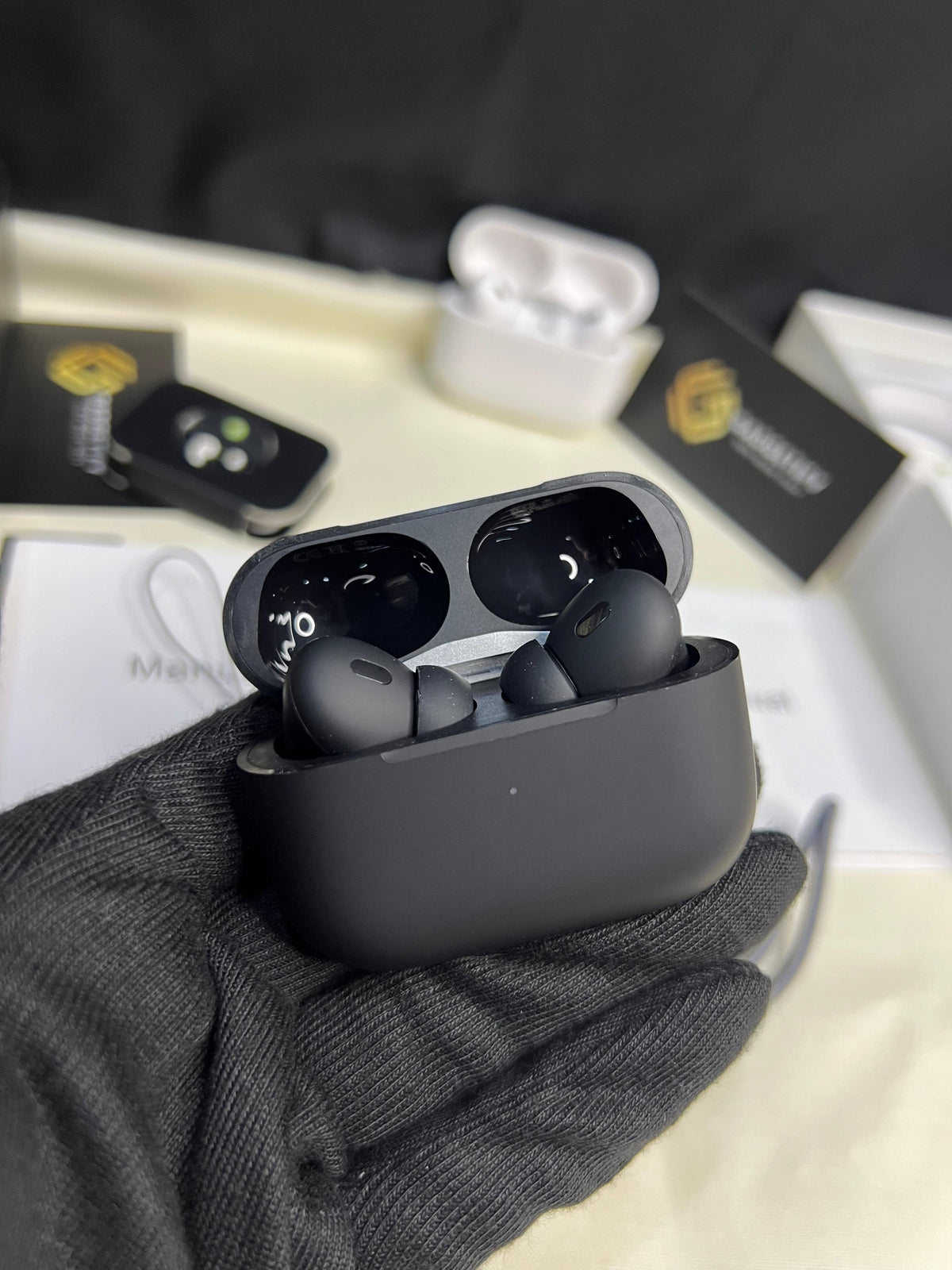 Premium Black AirPods – Wireless Bluetooth