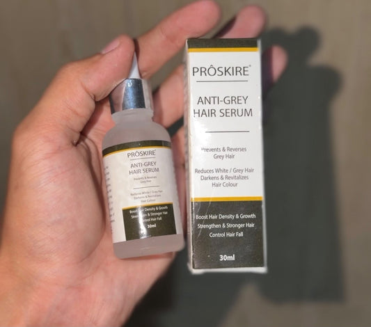 Proskire Anti-Grey Hair Serum 30ml Reduces White Hair - Darkens &