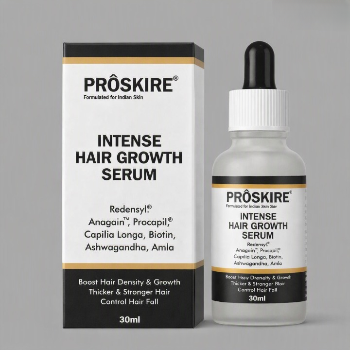 Proskire Anti-Grey Hair Serum 30ml Reduces White Hair - Darkens &