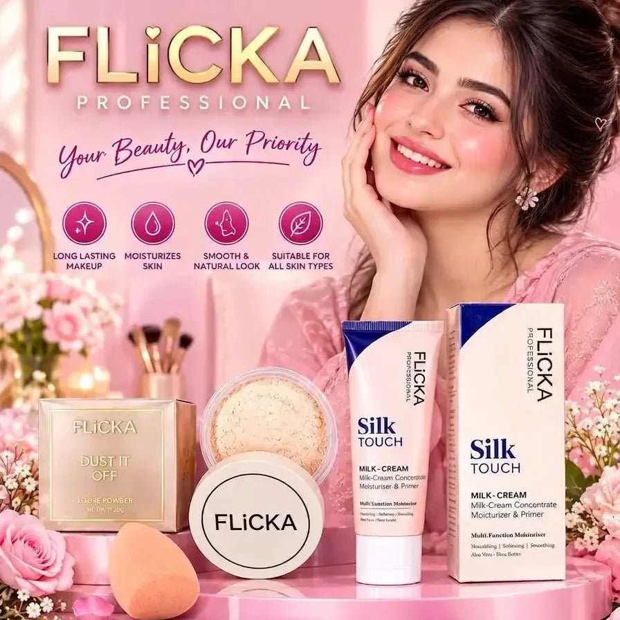 3 In 1 Flicka Glowy Makeup Deal, For Everyday Glowy Makeup