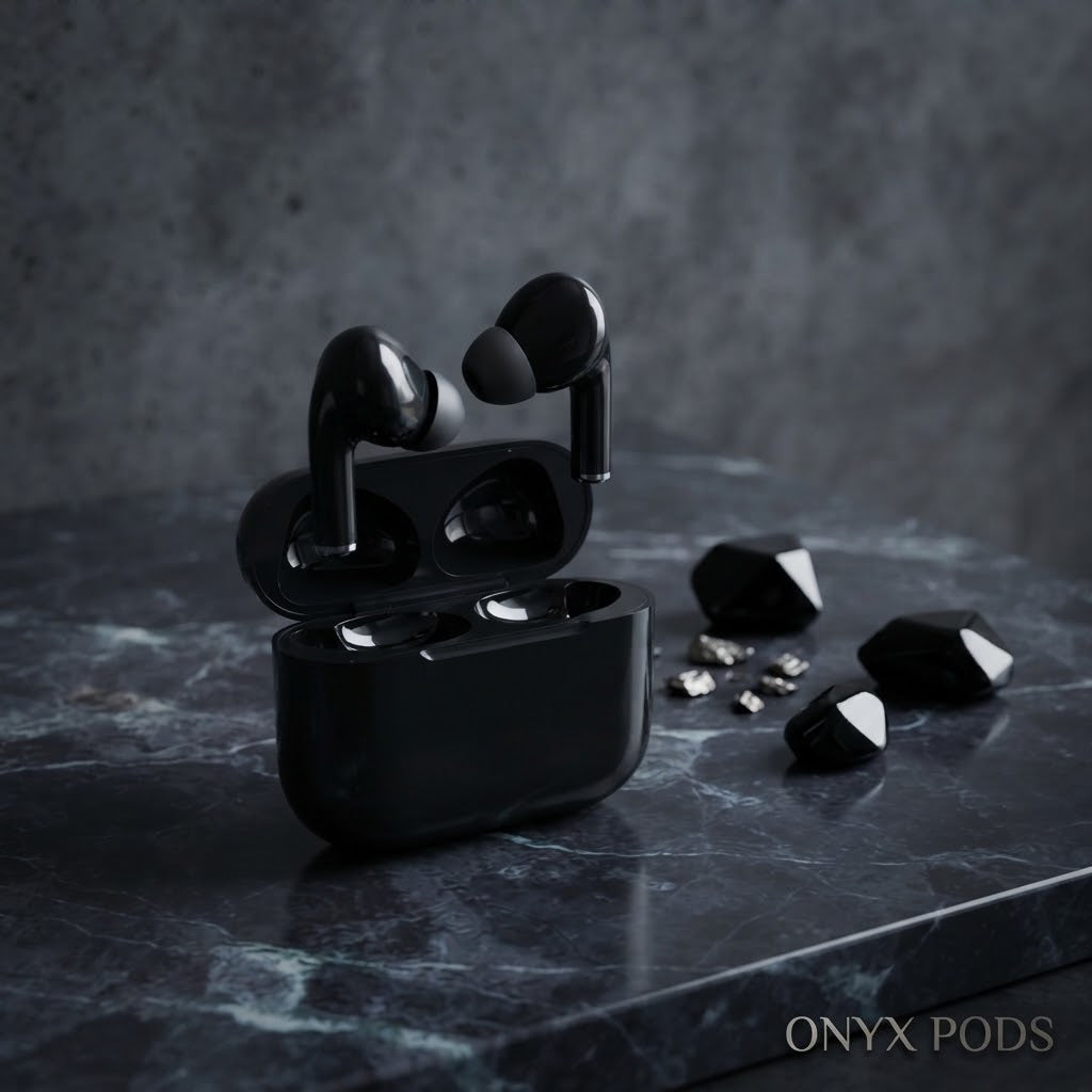 Premium Black AirPods – Wireless Bluetooth