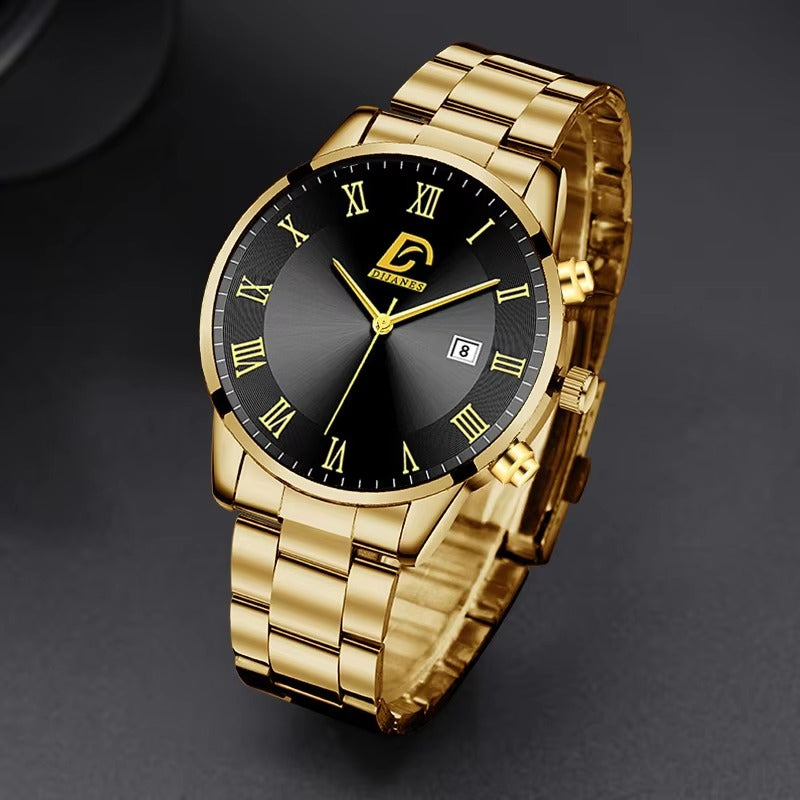 Fashion Mens Gold Watches Luxury