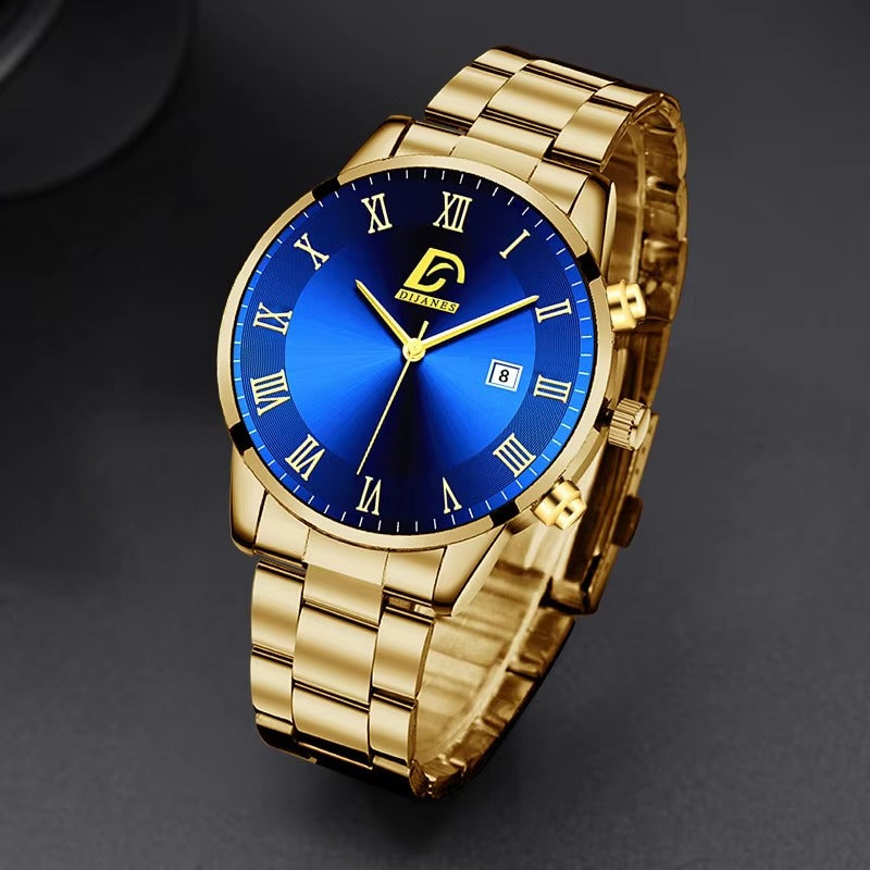 Fashion Mens Gold Watches Luxury