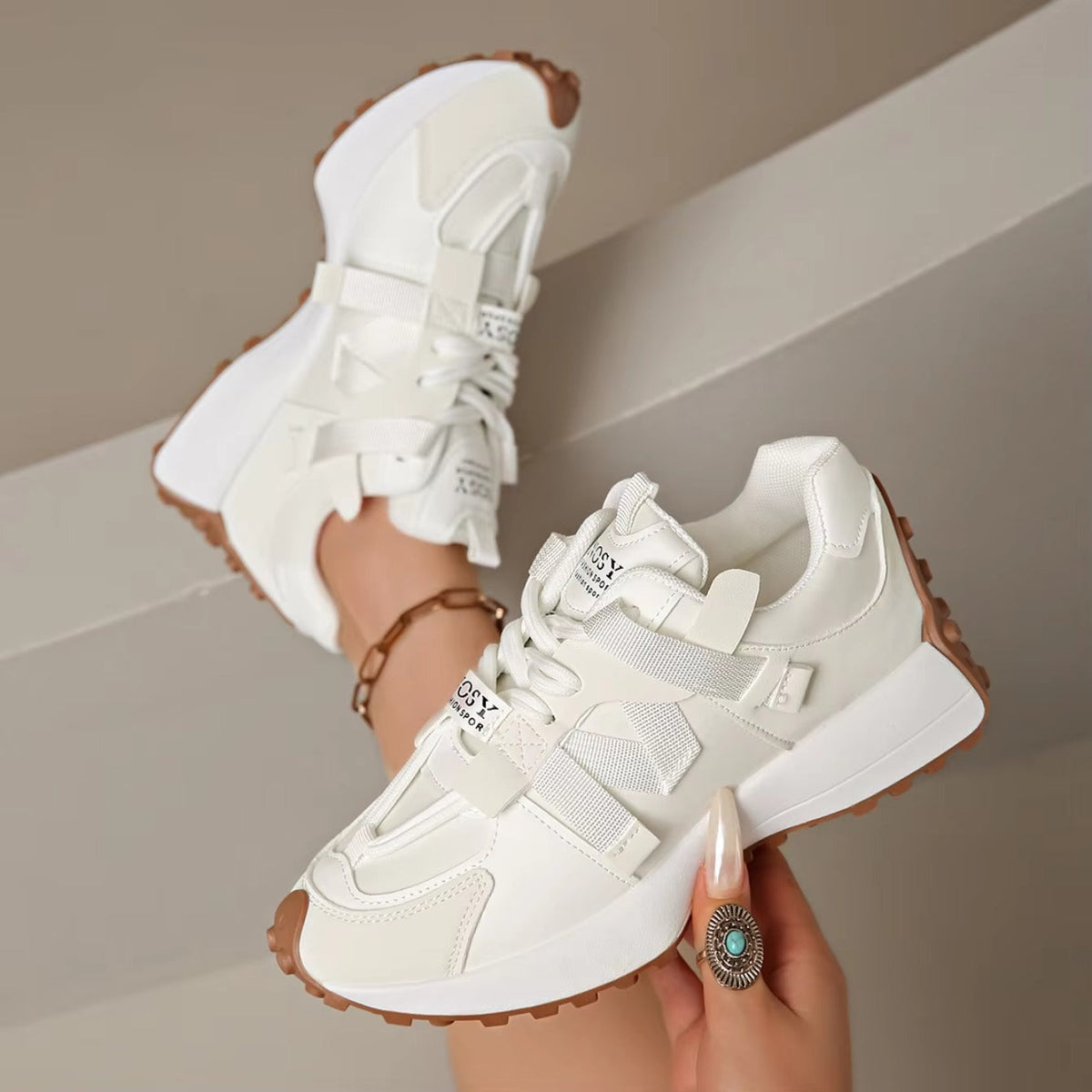 Women Sneakers Mesh Breathable Platform Sneakers