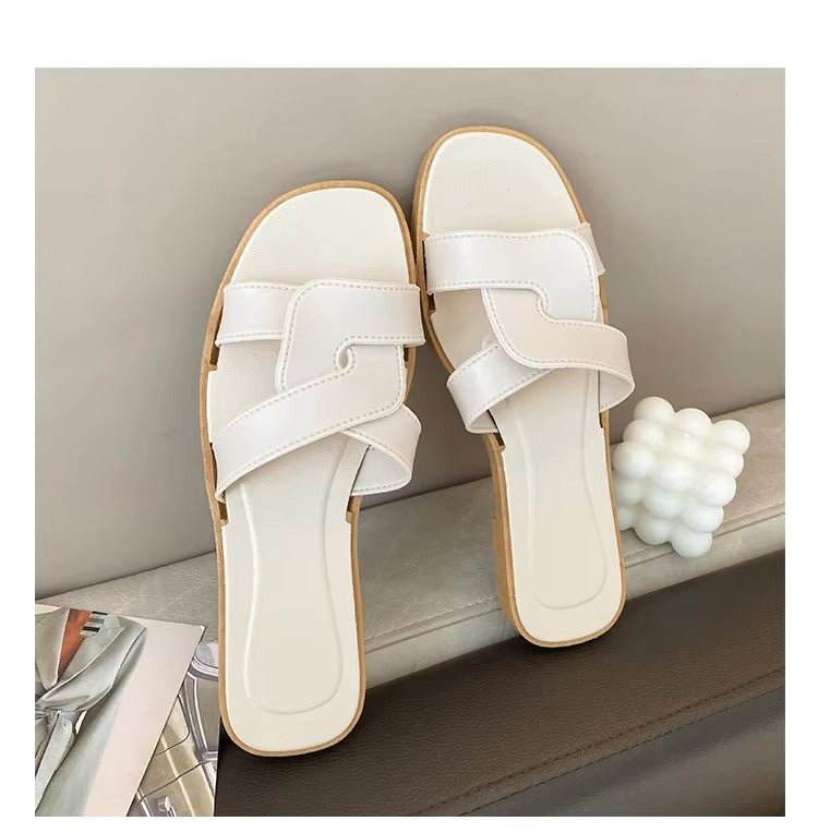 2026 Summer Women's Sandals Cross Band Design Beach Women's