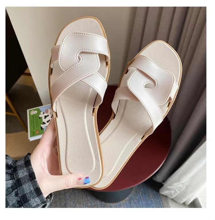 2026 Summer Women's Sandals Cross Band Design Beach Women's