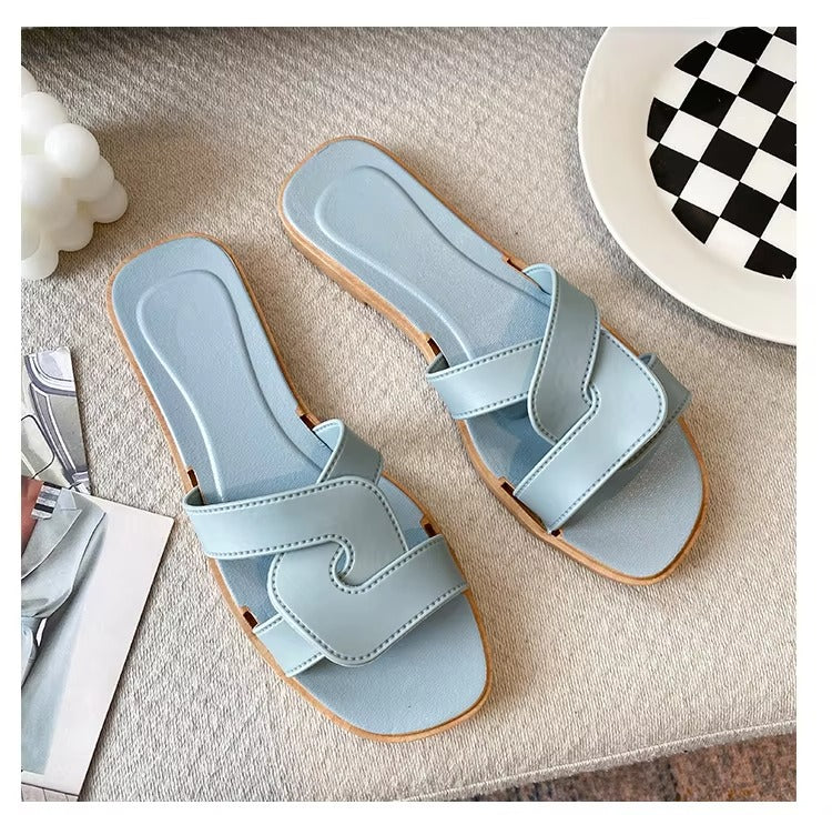 2026 Summer Women's Sandals Cross Band Design Beach Women's