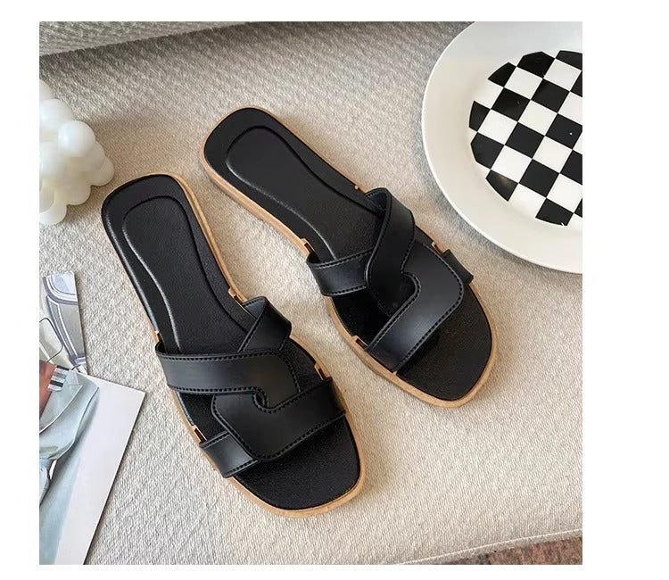 2026 Summer Women's Sandals Cross Band Design Beach Women's